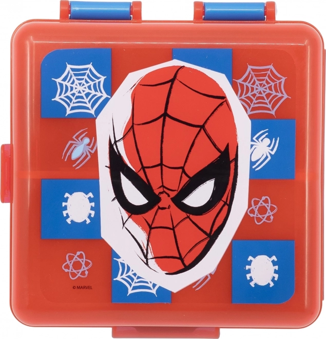 Scatola multiuso quadrata per merenda Spiderman