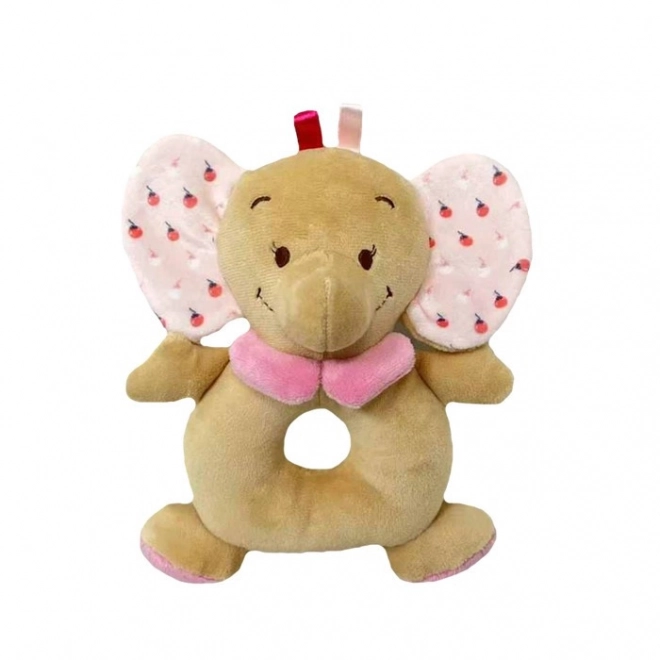 Sonaglino elefante rosa 18 cm