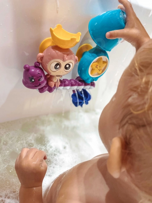 Gioco acquatico da bagno scimmietta con bicchiere