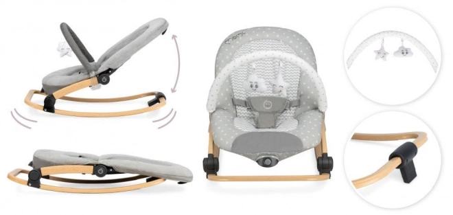 Sdraietta ergonomica MoMi con melodia e stelle