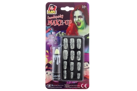 Accessorio Di Halloween - Rossetto E Unghie Luminosi