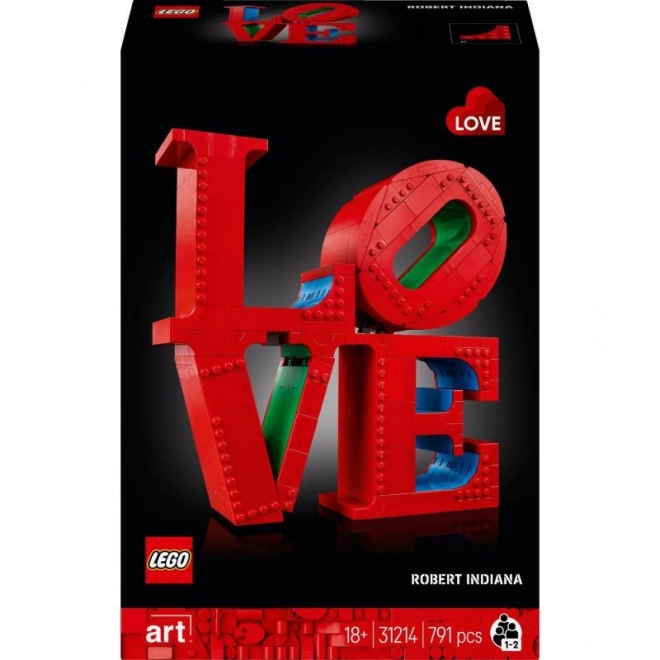 Scultura d'amore LEGO Art