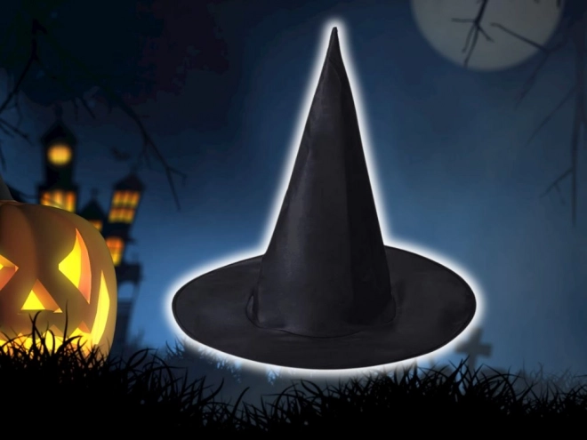 Cappello da strega nero costume di Halloween