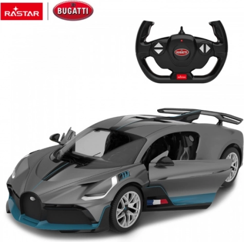 Bugatti Divo argento auto RC 1:14 di Rastar