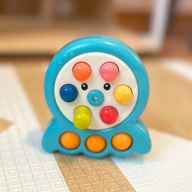 WOOPIE Gioco di abilità Martello Talpa con Corda Polpo Verde 2 in 1