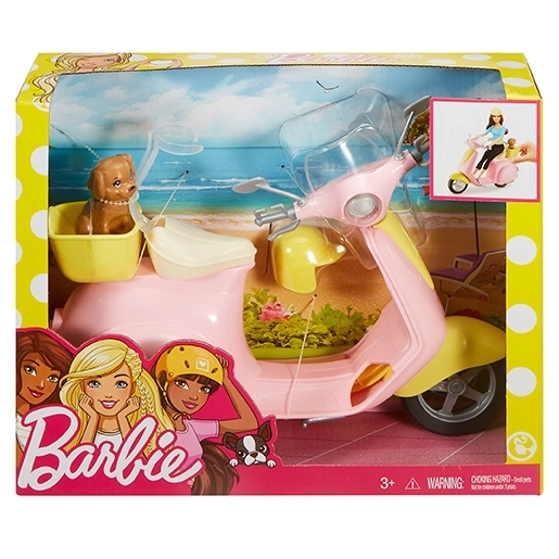 Scooter di Barbie con Cagnolino