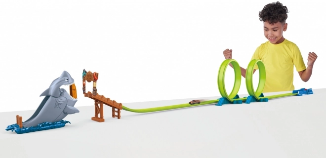 Set pista d'attacco dello squalo Metal Machines