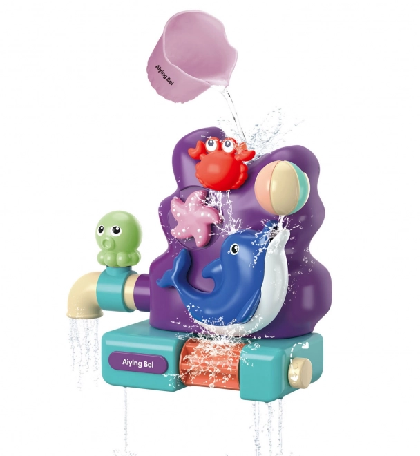 Woopie giocattolo da bagno delfino con bicchiere