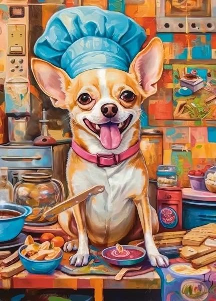 Puzzle chef cane 120 pezzi