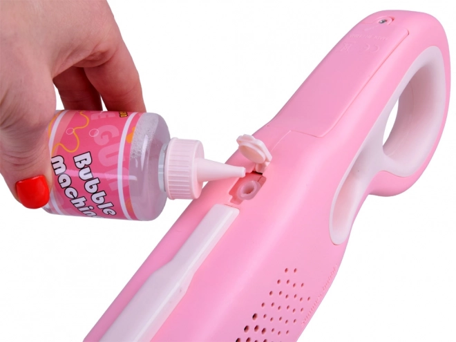 Pistola sparabolle di sapone rosa