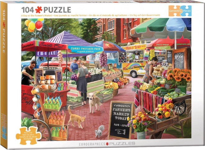 Eurographics Puzzle Una giornata al mercato agricolo 104 pezzi