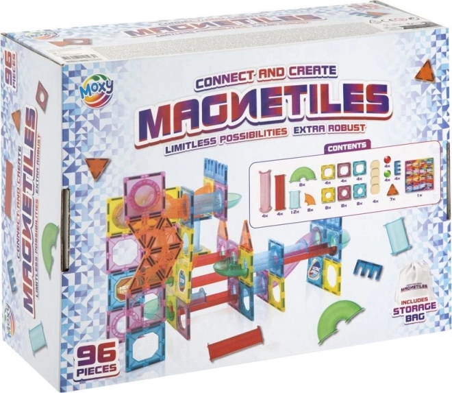 Magnetica MOXY Magnetiles - 96 pezzi