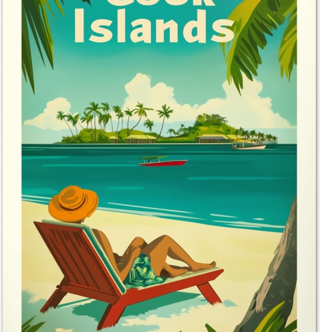 Calendario murale Vintage poster Paradisi tropicali 2026