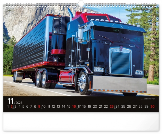 Calendario da Parete Trucks 2025