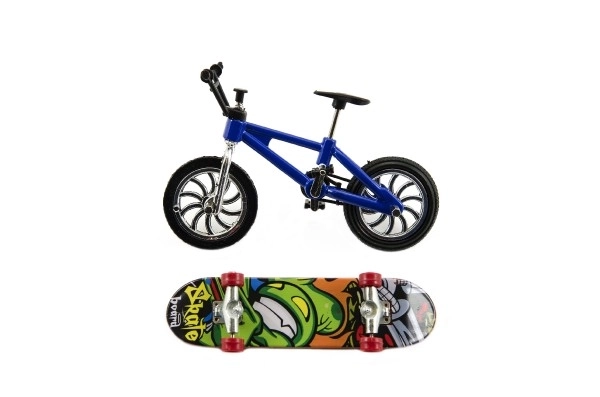 Bicicletta e skateboard da dita freestyle