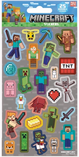 Stickers grigie Minecraft
