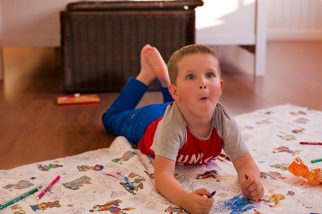 Pexi Tovaglia da Colorare per Bambini - Auto