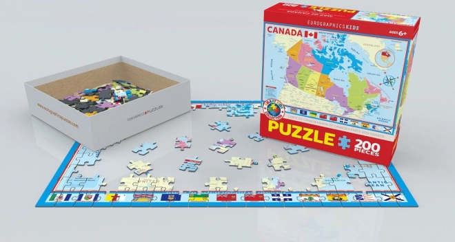 Puzzle mappa del Canada 200 pezzi