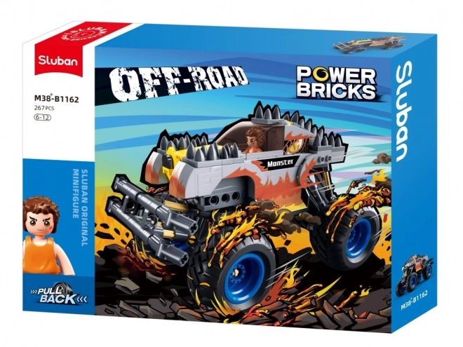 Auto Off-road Monster con Meccanismo a Carica Sluban