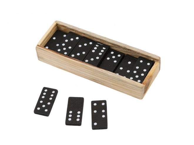 Domino di legno in elegante scatola