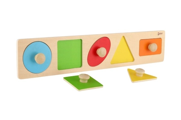 Puzzle in legno con forme geometriche per bambini