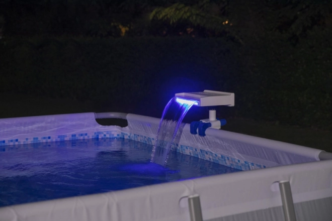 Fontana d'acqua con illuminazione a LED per piscine da giardino BESTWAY