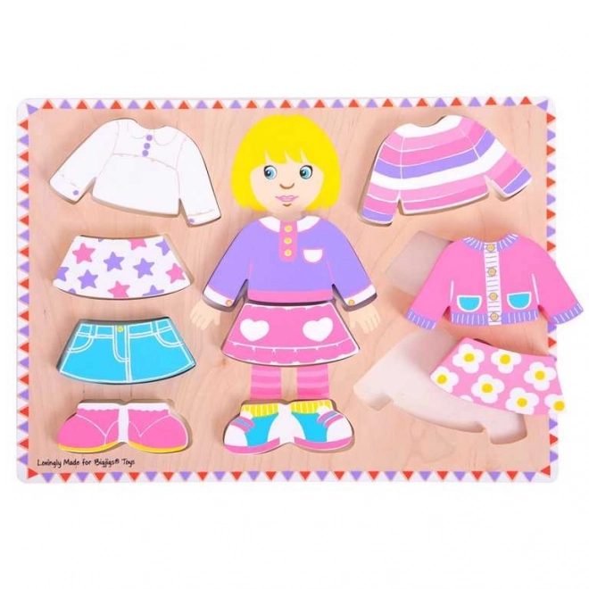 Puzzle Dress-up Bigjigs Baby bambina