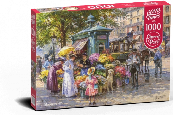 Puzzle Mercato Dei Fiori 1000 Pezzi