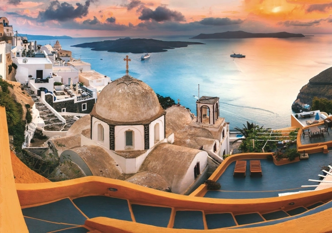 Puzzle Santorini Grecia 1000 Pezzi