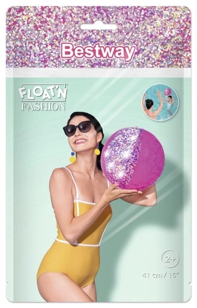 Pallone da spiaggia gonfiabile glamour oro 41 cm