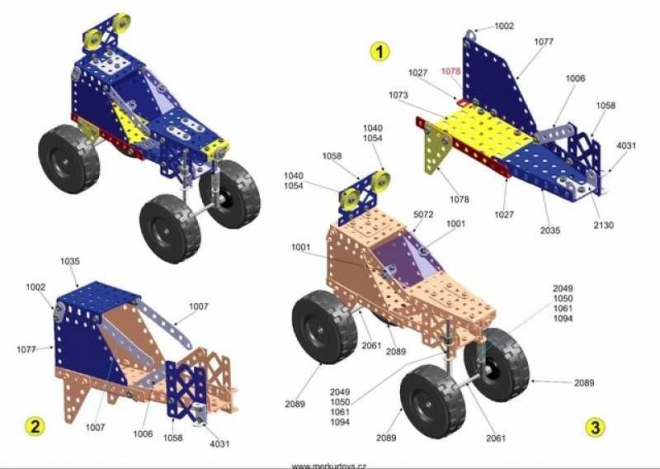 Stavebnice Merkur - Costruisci Fuoristrada