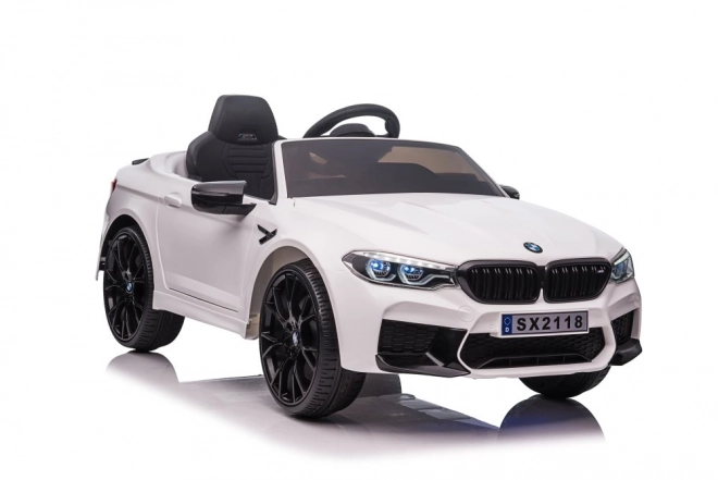 Veicolo elettrico per bambini BMW M5 bianco