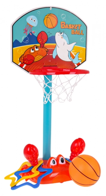 Gioco di abilità basket e granchio fuggente
