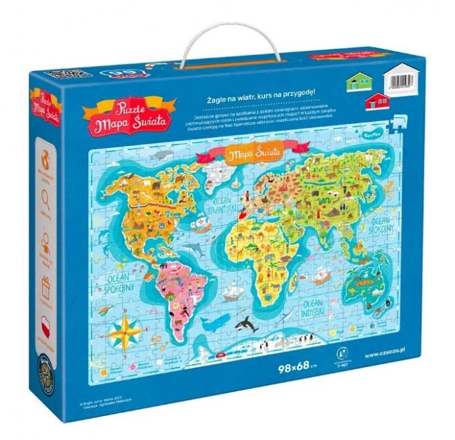 Puzzle Mappa del Mondo 300 Pezzi