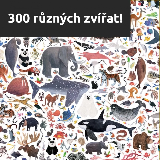 Puzzle 500 pezzi - animali del mondo di Chronicle Books