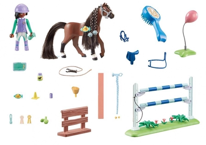 Set playmobil Horses Zoe e Blaze con ostacoli