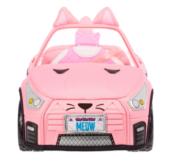 Na! Na! Na! Surprise Auto cabrio di peluche rosa gatto