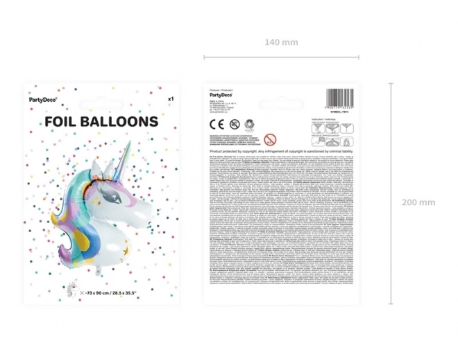 Palloncino in Foglio di Unicorno