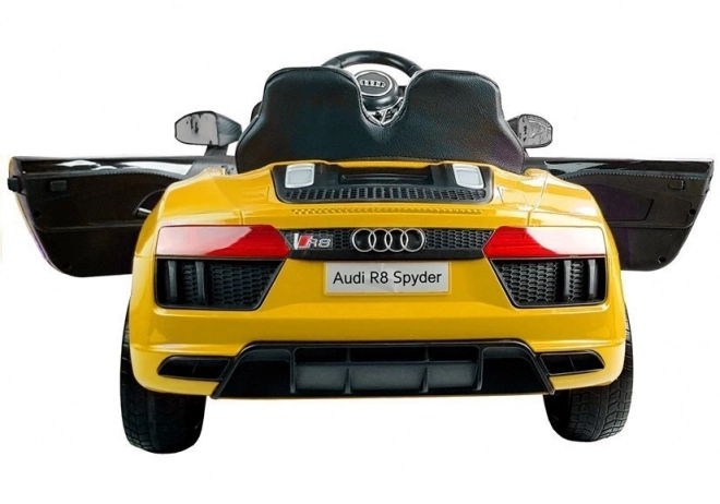 Auto elettrico per bambini Audi R8 Spyder giallo