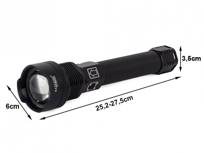 Torcia Tattica con LED Cree XHP70 e Zoom