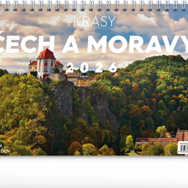 Calendario da tavolo Bellezze di Boemia e Moravia 2026