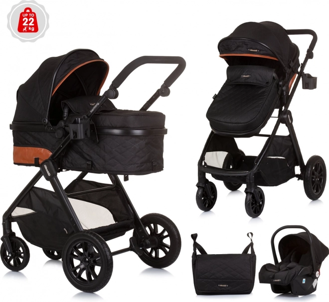 Passeggino combinato 2 in 1 Chipolino Harmony Blu – Ossidiana