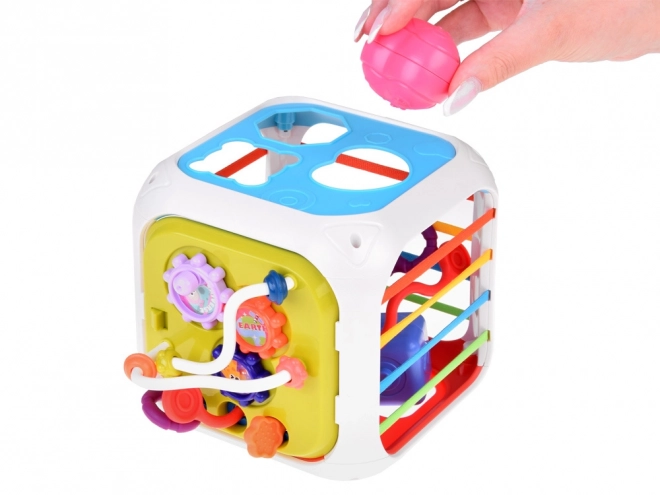 Cubo musicale interattivo con forme per bambini