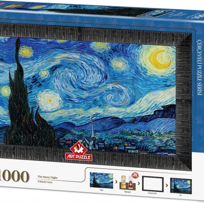 Puzzle Notte Stellata con cornice e colla 3 in 1