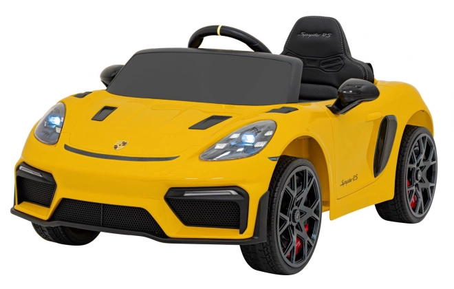 Macchina elettrica per bambini Porsche 718 verniciata – Giallo