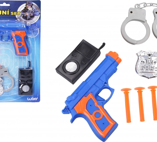 Set della polizia con dardi a ventosa per bambini