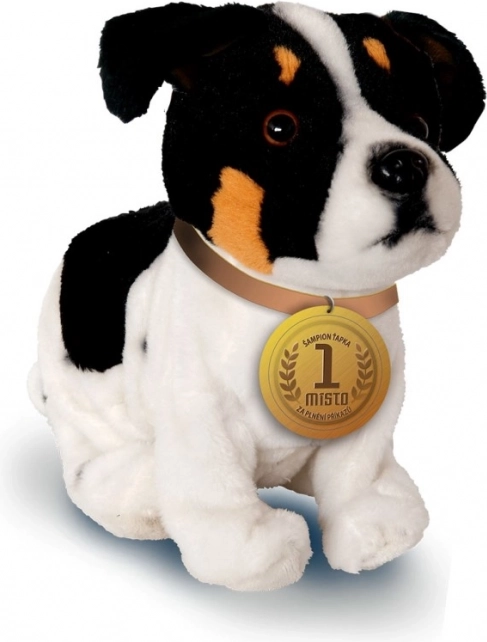 Cagnolino interattivo 'apka 23 cm bianco e nero