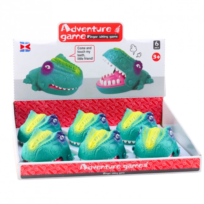 Gioco di abilità dinosauro mordente verde