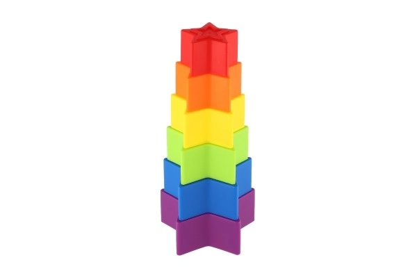 Torre colorata in plastica TEDDIES a forma di stella