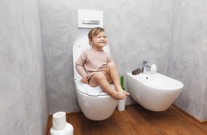 Riduttore WC per Bambini 'Moon', Bianco